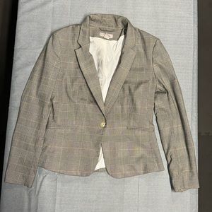 H&M plaid blazer sz 10